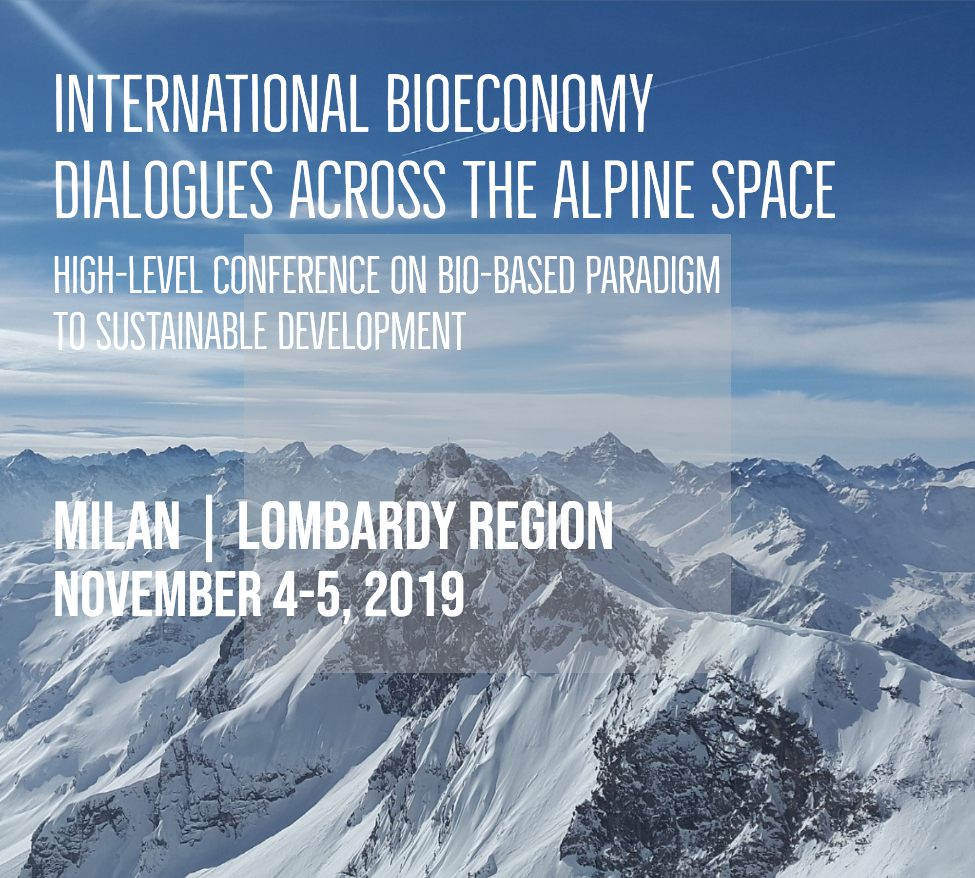International bioeconomy dialogues across the alpine space